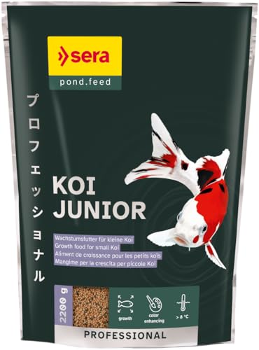 Koi Professional Junior 2.200 g | Wachstums- und Farbfutter für kleine Koi zur ganzjährigen Fütterung | Profi- Koifutter