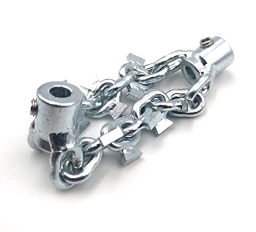 Cortador destapacaños con punta de carburo para tuberías DN65 mm, golpeador para limpieza de cañerías, cable flexible de 6 mm, removedor de obstrucciones para alcantarillas miniatura 1