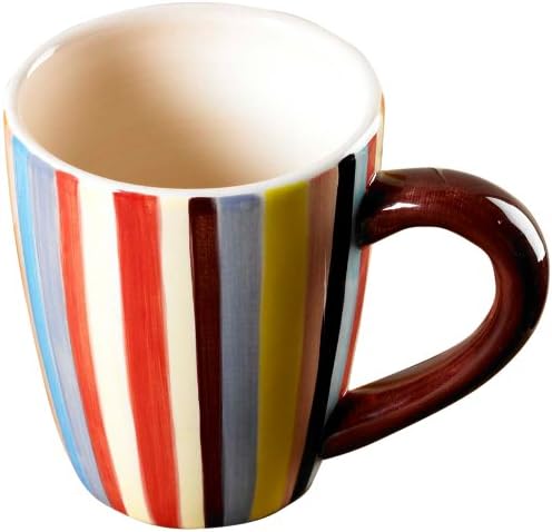 16-Ounce Mug Sedona Vertical Stripe, Set of 4