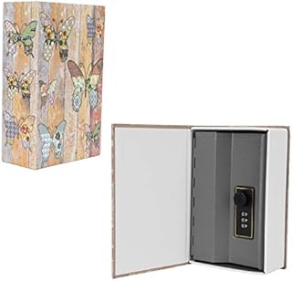 Book Safe with Combination Lock, Diversion Book Safe Portable Safe Box Cash Money Jewellery Hidden Stash Secret Security Locker, 7.6x4.2x2.2inch