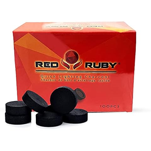 Instant Light Coals– Incense Coal Disks – Coal Tablets – Charcoal Disks – 100 Coals – 33 mm Quick Light Briquettes – Slow Burn/Low Smoke Cover