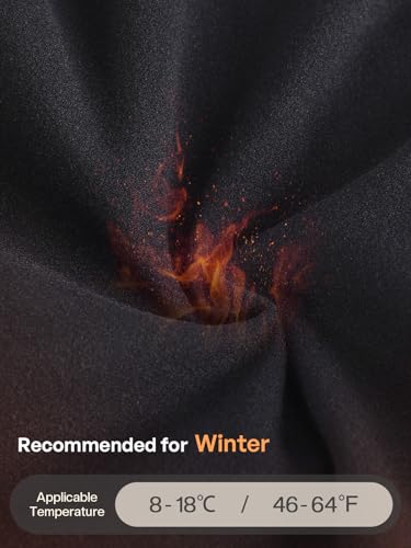 ARSUXEO Cycling Trousers Mens Padded Cycling Leggings Cycling Tights with Cold Protection, Padded Lightweight Bike Leggings Fleece Lining with Two Side Pockets H99 M - Image 3