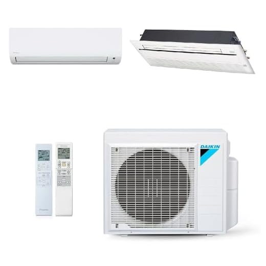 Ar-Condicionado Multi Split Inverter Daikin 18.000 BTUs (1x Evap HW 9.000 + 1x Evap Cassete 1 Via 12.000) Quente/Frio 220V