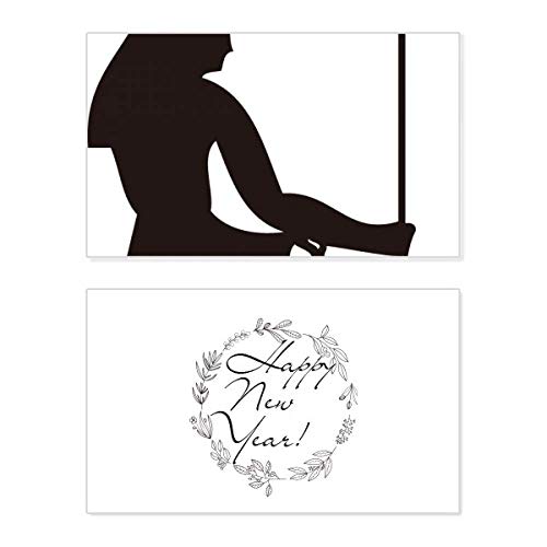 Tarjeta de felicitación de Año Nuevo egipcia: diseño conmemorativo de cetro de Faraón
