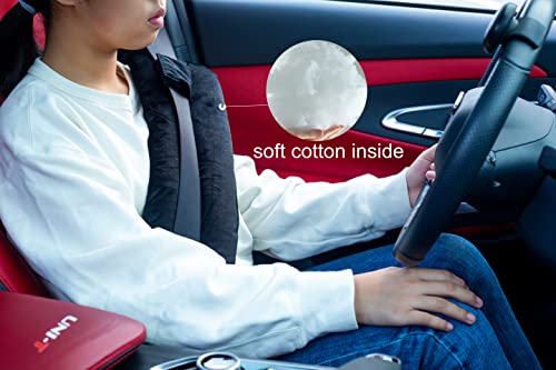 Wumimi Mastectomy Pillow Post Surgery Seat Belt Pillow Cushions Pads Protector For Breast Cancer Port Pacemaker Heart Surgery C-Section Recovery (Black) #TOP4