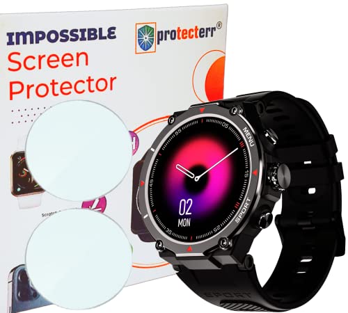 Image of Screen Protector Guard For NOISEFIT FORCE RUGGED (1.32 inch) Smartwatch (2 Pack) - Noise fit smart watch accessories, Unbreakable Hydrogel TPU Film [ Not A Tempered Glass]