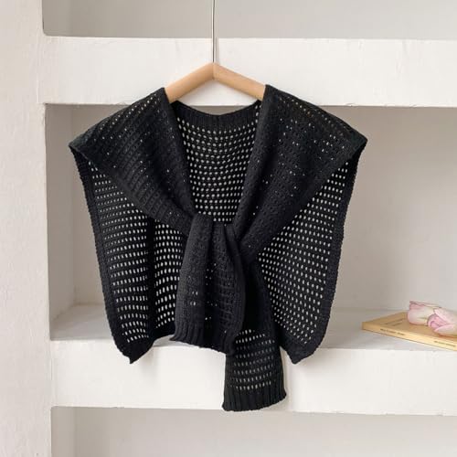 Sweater Shawl Wraps for Women Knitted Knotted Shawls Casual Scarf Cape Shoulder Tops Fashion Wrap for Travel2