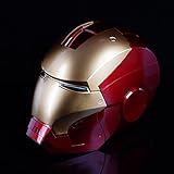 iron man motorcycle helmet amazon 【Apri manualmente la maschera facciale】 Il copricapo può essere aperto manualmente. Premere il pulsante sulla bocca, far scorrere verso l'alto o aprirlo per aprire il copricapo del modello, farlo scorrere verso il basso o ribaltare verso il basso per chiudere il casco. È molto comodo da indossare per bambini e adolescenti.
