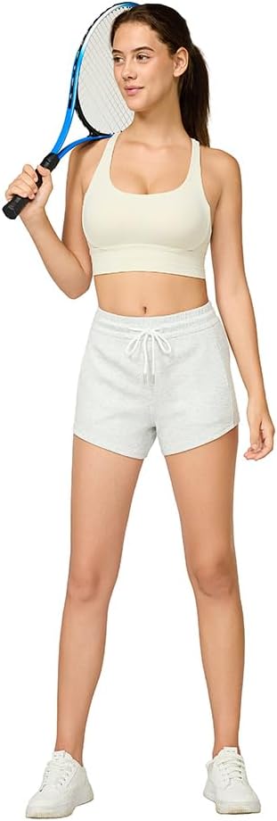 Womens Sweat Shorts with Pockets High Waisted Cute Comfy Summer Casual Shorts for Lounge Athletic Running - Image 4