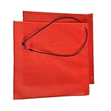 ZYKEJJDDAK Hochsichtbare PVC Sicherheitswarnflagge mit elastischem Seil für den Fahrzeugtransport 12 oder 18-Zoll Warnschild Hochsichtbare Sicherheitswarnflagge