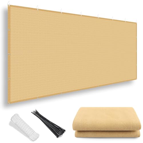 LIODUX Sun Shade Cloth, 185 GSM Permeable Fabric, 90% UV Protection Pergola Shade Cover, Durable Garden Sunshade Tarp Cover for Greenhouse, Plant Cover, Chicken Coop, Patio, Pergola (6 x 6 Meter)