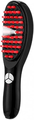 LED Light Therapy Hair Growth Brush with Scalp Massager