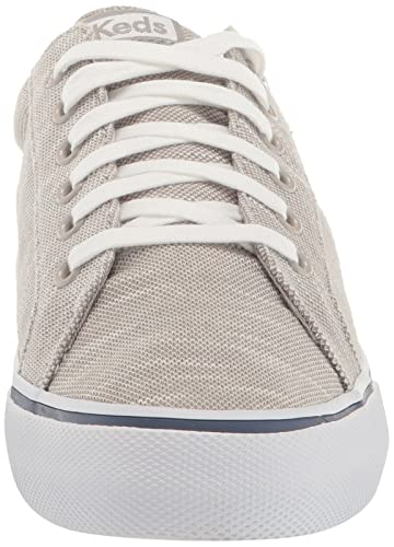 Image of Keds Womens Jump Kick Textile Linear Static Lace Up Sneakers Shoes Casual - Grey