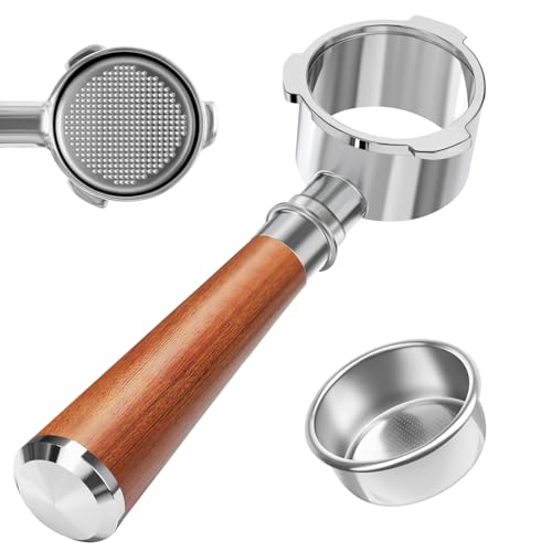 KAZNTCC 51mm Bottomless Portafilter with Wood Handle