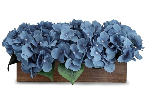 Scawim Flower Table Centerpiece, Artificial Hydrangea Arrangements Centerpieces Fake Flowers