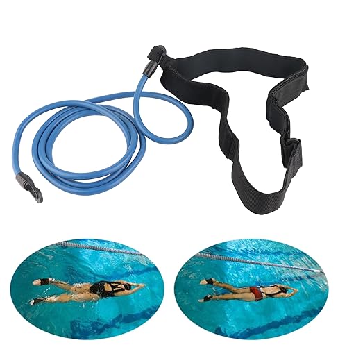 Set 4 piezas cuerda resistencia entrenador natación miniatura 2