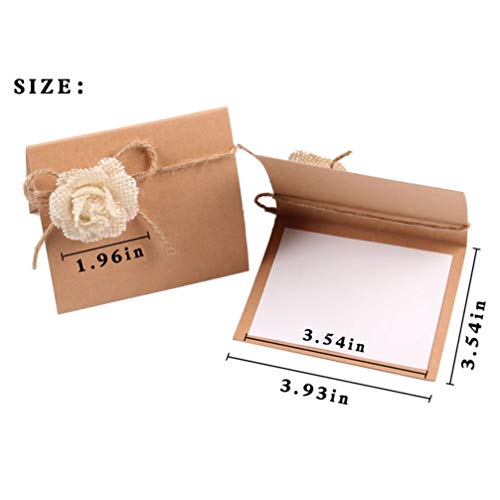 Cartão de nome retrô Amosfun Rústico para assento de casamento, cartão vintage, cartão de mesa, cart