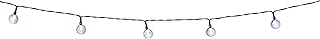 GRUNDIG Solar Power Light String - Cadena de luces (9 m, 50 luces, con panel solar, luz blanca cálida, 8 modos), color negro