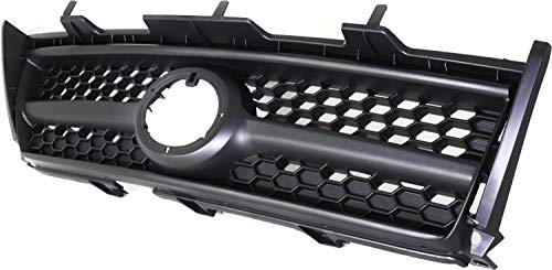 Evan-Fischer Grille Assembly Compatible With 2009-2012 Toyota Rav4 Textured Black Shell And Insert 2.5L Eng Base/Sport Models #TOP1