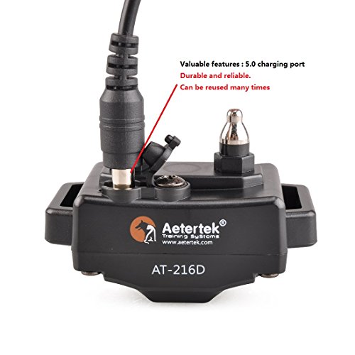 Aetertek® Upgrade At-216D 600 Yard Waterproof Rechargeable Remote Dog Training Shock Collar,Beep,Vibrate Stop Bark E Collar (For 2 Dogs) #TOP2