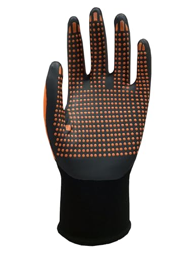 Wondergrip - U-Feel SPE - WG-1855HOS Safety Gloves, Black,Orange - Image 2