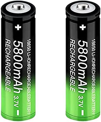 リチウムイオン電池3 7v 5800mah大容量 バッテリー充電式に適用していますドアベル 懐中電灯 マーケティング 2本 ヘッドライト Rcカー おもちゃ