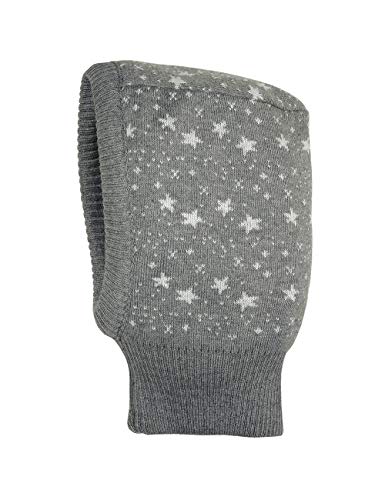 Preisvergleich Produktbild maximo Unisex Baby Schlupfmütze Sturmhaube, mittelgraumel. / silbermel, 45