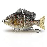 ODS Glide Bait Bluegill Sunfish Lifelike Metail Joint Fishing Lure for Bass Trout Perch Shad (Color F)