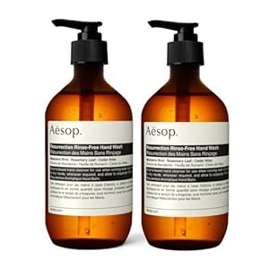 Aesop Resurrection Aromatique Hand Wash – Gentle Cleanser with Orange, Rosemary and Lavender Oils – 16.9 oz (2 pack)