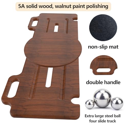 Supporting a Weight of 500 pounds, it is Designed to Provide Mobility Assistance for the Elderly and Disabled. It Features Two Handles and Fixing Holes (Walnut Paint 30 * 13 * 1“) by Tlongxia - Image 5