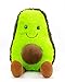 RAINBEAN Avocado Plüsch-Teddy-Spielzeug mit Fuß, Stofftier Puppenpuppe für Weihnachten, Valentinstag und Geburtstagsgeschenk, süßes Komfortkissen für Kinder, Freunde und Familie 7,87 Zoll/20 cm
