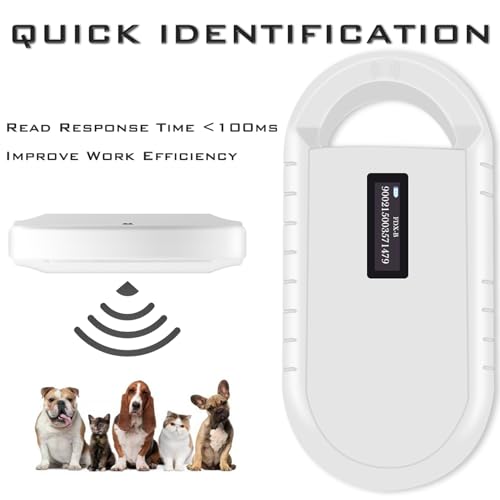 Smoostart Scanner de microchip, aumento de 1000 registros de armazenamento enorme de dados para PC,