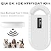 Smoostart Haustier Mikrochipscann, Tierchip Lesegerät Chipleser Hunde Chip Scanner Katze ISO11784/(85) FDX-B/EMID Mikrochip Lesegerät für Hunde/Katze 1000 Daten Können Gespeichert Werden Weiß