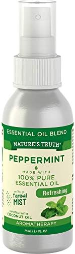 Natures Truth Aromatherapy Peppermint Essential Oil Hydrating Mist,2.4 oz