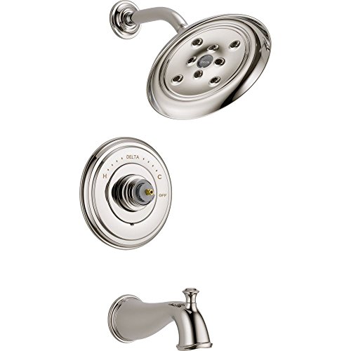 Delta Faucet T14497-PNLHP Cassidy 14 Series Bathtub & Shower Trim without Handle, Polished Nickel by DELTA - Used condition - US$103.49