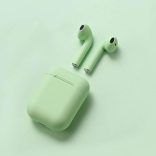 InPods Wireless Earbuds Bluetooth V5.0 Headphones with Magnetic Charging Case (Green)
