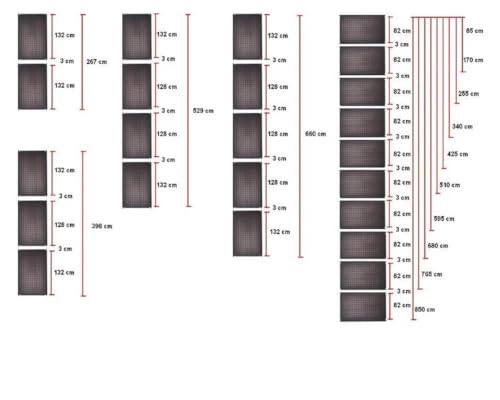 Pool Schwimmbad OKU- Absorber F1002, schwarz mit 4 Anschlussstutzen, d 38 mm und beidseitig integriertem Sammelrohr d=40 mm, Abmessung 1320 x 820 mm-4