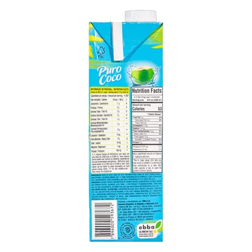 Água de Coco Puro Coco 1l 6 Unidades
