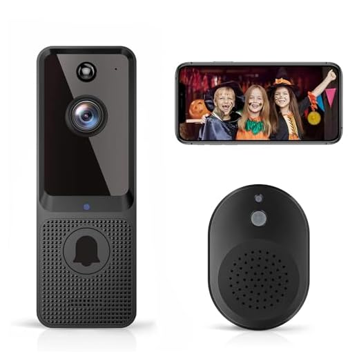 PASO Doorbell Camera Wireless, Smart WiFi Video Doorbell with 2 Way Audio, Motion Detection, Night Vision, Cloud Storage, Battery Powered, Live View, Chime Included, Easy Install, 1080P, 2022