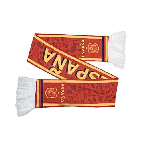 Image of Spain National Team Supporter Scarf Football Soccer World Cup Football Scarf for Sporting Events Fans