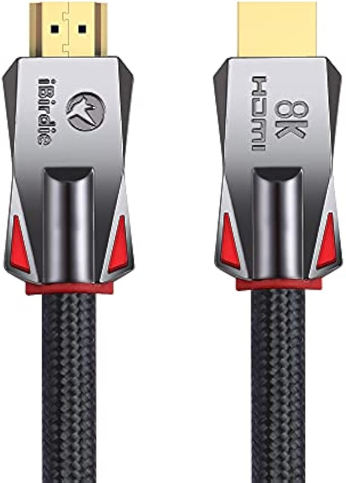 8K HDMI 2.1 Cable 6 Feet 8K60hz 4K 120hz 144hz HDCP 2.3 2.2 eARC ARC 48Gbps Ultra High Speed Compatible with Dolby Vision Atmos PS5 PS4, Xbox One Series X, Sony LG Samsung, RTX 3080 3090