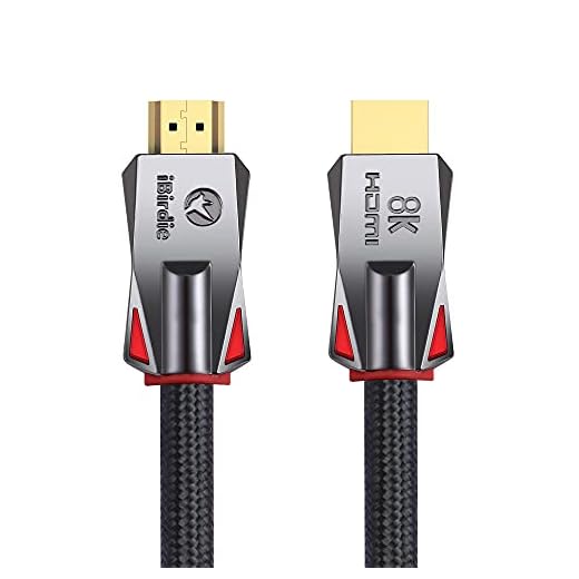 iBirdie 8K HDMI 2.1 Cable 6 Feet 8K60hz 4K120hz 4K144hz HDCP 2.3 2.2 eARC ARC 48Gbps Ultra High Speed Compatible with Dolby Vision Atmos PS5 PS4, Xbox One Series X, Sony LG Samsung, RTX 3080 3090