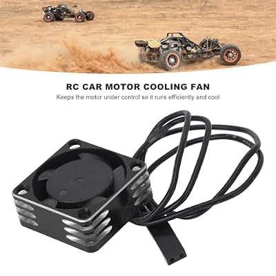 RC Car Motor Cooling Fan for Most RC Model Cars, 25x25mm Aluminum Alloy Lightweight Brushless ESC High Speed Heat Dissipation Fan (Silver)