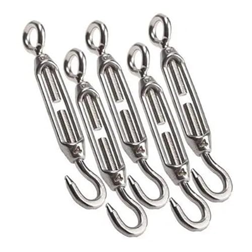 Tensor de Gancho 5 piezas M4 Acero Inoxidable 304 para Cable miniatura 3