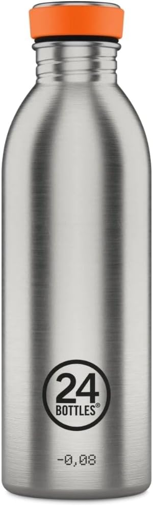 24BOTTLES Urban Unisex Water Bottle - Adult, Steel, 500 ml