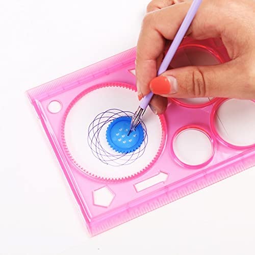 DREAM XPLORE Birthday Return Gifts For Kids Party, Spirograph Geometric (Set Of 20) Creative Designer Scale/Ruler For Return Gifts For Birthday In Bulk School Multicolour 1