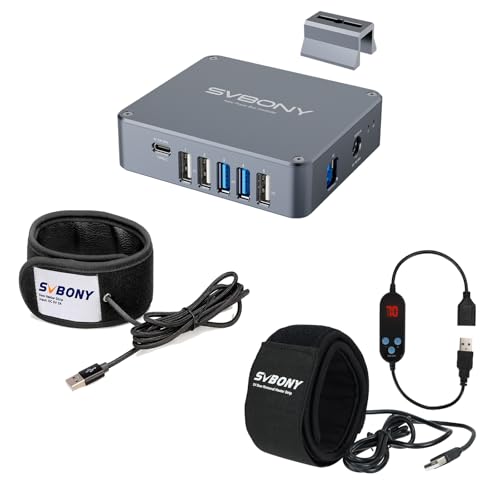 SVBONY Astro Power Management Box & Dew Protection Kit, SV172 320mm & 430mm Dew Heaters Bundle with SV241 Pro Astronomical Telescope Power Management Box, Remote Control for Astrophotography