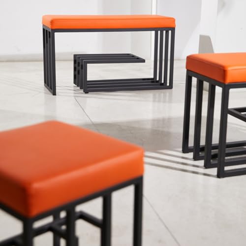Support à chaussures en métal au design épuré pour salon moderne