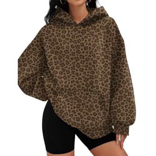 LOMON Hoodies for Women Oversized Sweatshirt Hooded Long Sleeve Casual Fleece Tops Pullover Sweater with Pocket