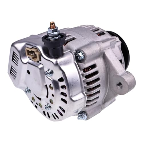 Image of HOLDWELL 12V 40A Alternator 18504-6220 129052-77220 Compatible with Kubota Engine D1005-E V2003 V2203-E Excavator KX018-4 Loader SCL1000 Tractor M4800SUD-F for Perkins Engine 102.05 103.07